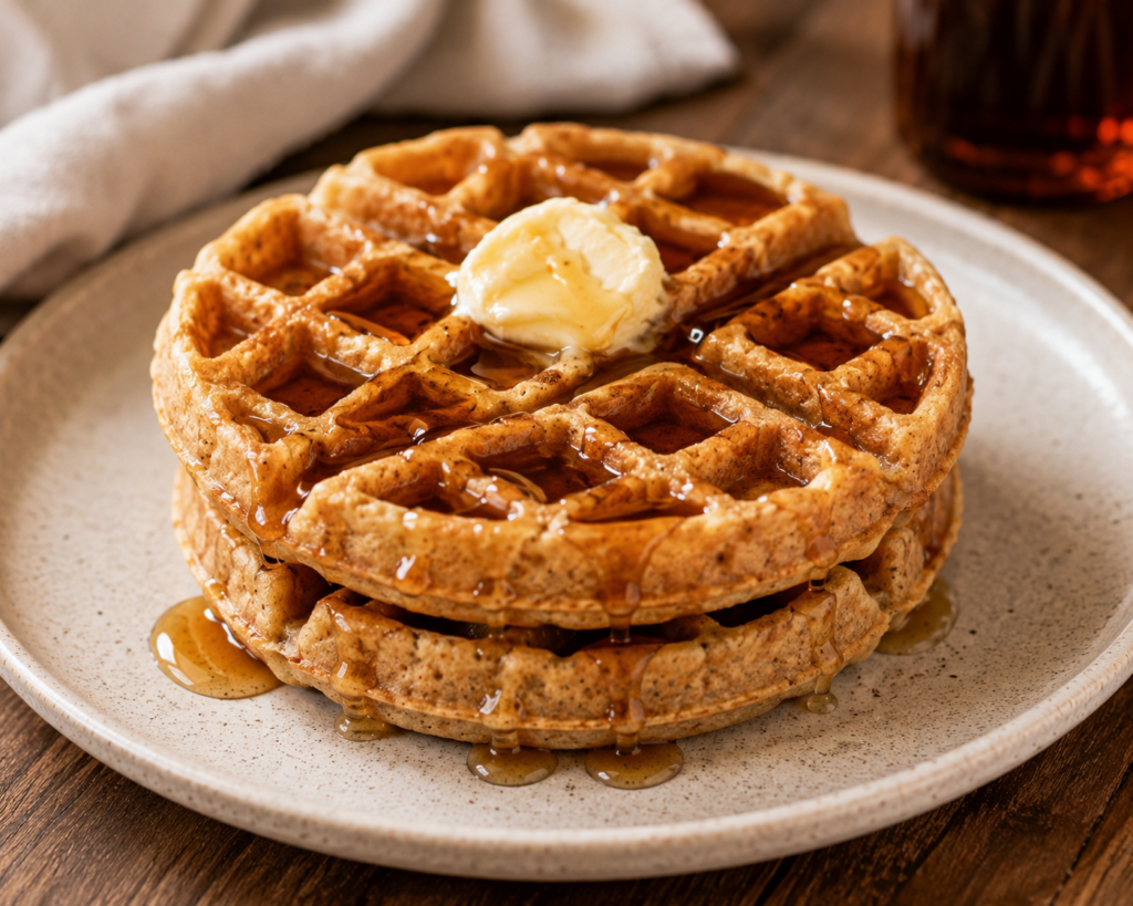 fresh milled flour waffles